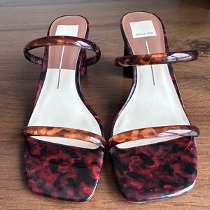 Dolce Vita Women's Red Tortoise Heels